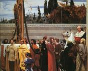 弗雷德里克莱顿爵士 - Cimabue's Celebrated Madonna-Detail Right